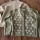 Light Olive Posie Floral Cardigan
