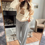 Navy/White Classic Lines Striped Pants