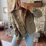 Olive Vessie Barn Jacket