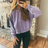 Lilac Layers Oversized Sweatshirt