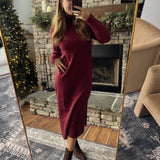 Mulled Moments Turtleneck Midi Dress
