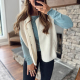 Vanilla Fluff Sherpa Vest