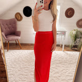 Havana Nights Cherry Tomato Jersey Maxi