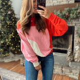 Summer Sunrise Red Multicolor Pullover