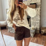 Espresso Ride Away Suede Shorts