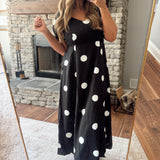 Black Sunday Dot Runa Midi Dress