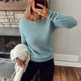 Dusty Blue Easy Layers Long Sleeve