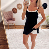 Black Sweet Layers Mini Dress