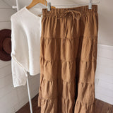 Saddle Stripe Maxi Skirt