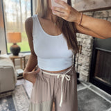 White AirLite Seamless Tank