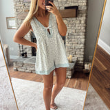 Light Blue Free Spirited Romper