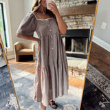 Maple Trail Plaid Midi