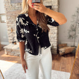 Black Thimble & Thread Top