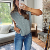 Heather Gray Cardi With A Twist