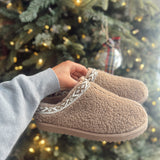 Aymie Brown Sherpa Slippers