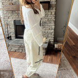 Cream Porch Swing Joggers