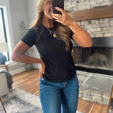 Black Wear Anywhere Cotton Tee