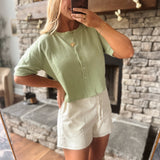 Green Lila Lane Cardigan Top