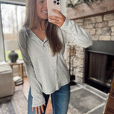 Stoneleaf Plaid Contrast Texture Knit Hoodie