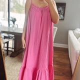 Summer Hype Hibiscus Gauze Maxi