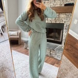 Hunter Green & Ivory Soft Motion Pants