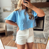 White Worn & Wandered Shorts