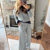 Heather Gray Line It Up Top