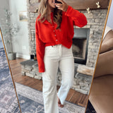 Mica White Flour HR Barrel Leg Denim