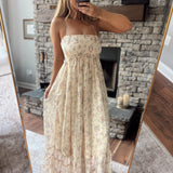 Yellow Blooming Beauty Maxi Dress