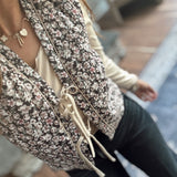 Camila Brown Floral Quilted Vest