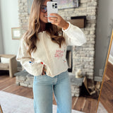 Ivory Mistletoe Moments Cardigan