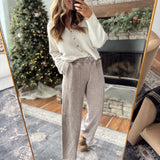 Mineral Mocha Seam Cocoon Pants