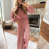 Dark Red & Tan Soft Motion Pants
