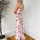 Leads To You Creme Rose Mesh Maxi Dress