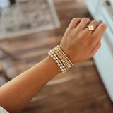 Gold & Pearl Beaded Bracelets
