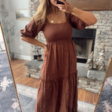 Chocolate Heaven Sent Floral Maxi Dress
