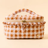 Maple Gingham Glam & Go Cosmetic Bag