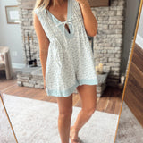 Light Blue Free Spirited Romper