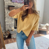 Yellow Linden Cardigan Top