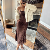 Chocolate Well Versed Maxi Dress