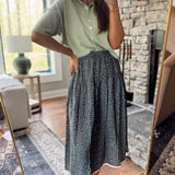 Dusky Petals Floral Printed Skirt