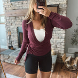 Dark Cherry Auriel Cardigan