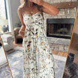 Cream Garden Gala Jumpsuit