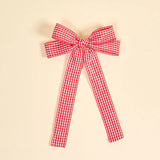 Red Gingham Double Take Hair Bow