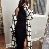 Black Trusty Ribbed Knit Dress