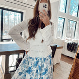 Effortless Getaway Ivory Open Knit Sweater