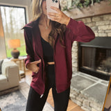 Curated Cool Wine Modal Jacket