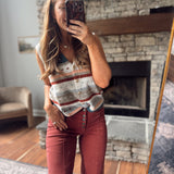 Cabin Nights Striped Vest