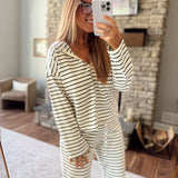 Cream & Navy Harley Hoodie
