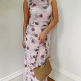 Leads To You Pink Lavender Mesh Maxi Dress